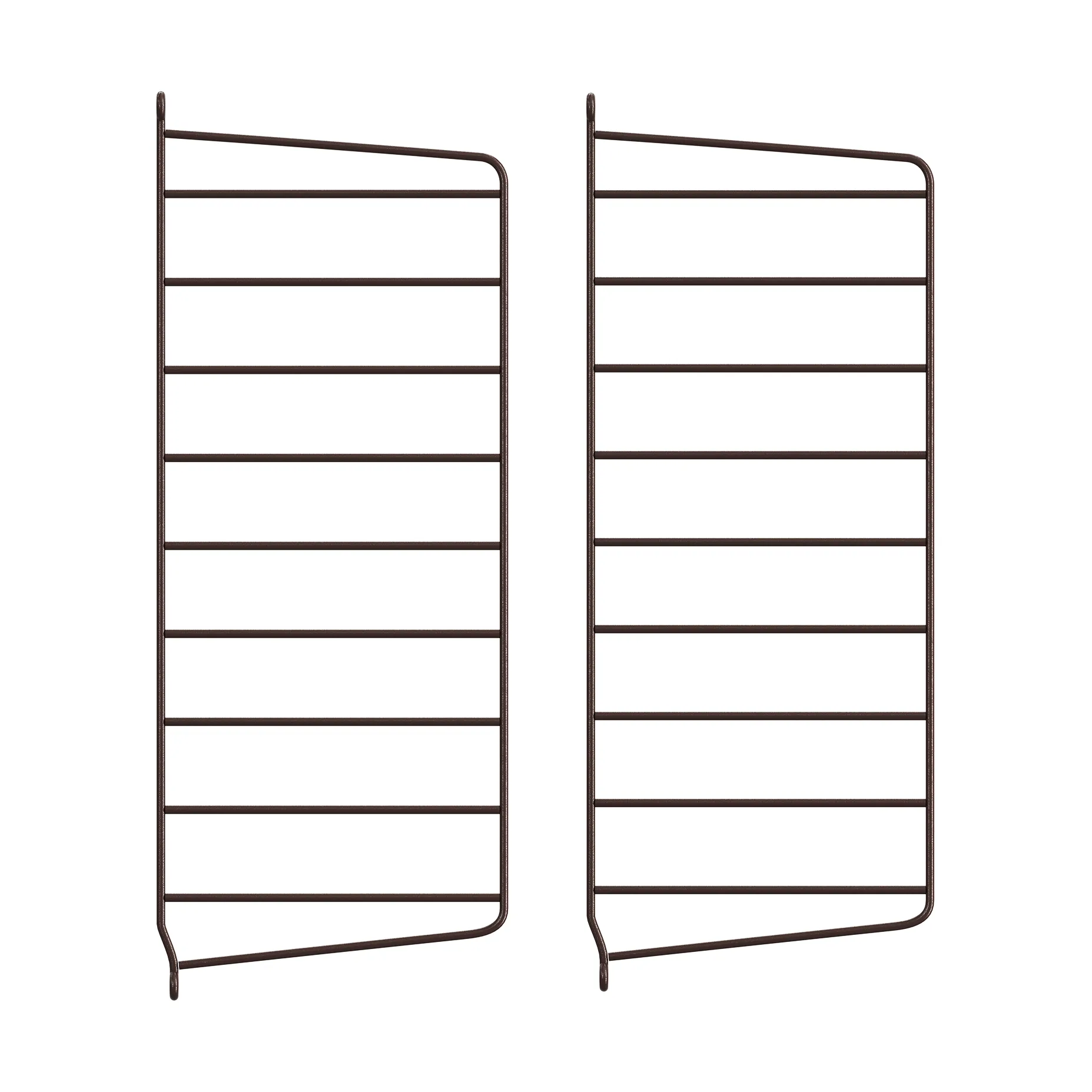 String ściana boczna, Ciemnobrązowy, 50×20 cm, 2 szt. String