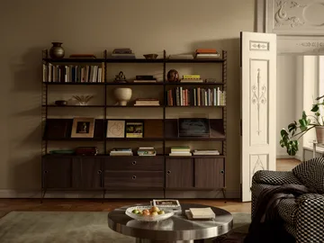 String ściana boczna - Ciemnobrązowy, 75×20 cm, 2 szt. - String