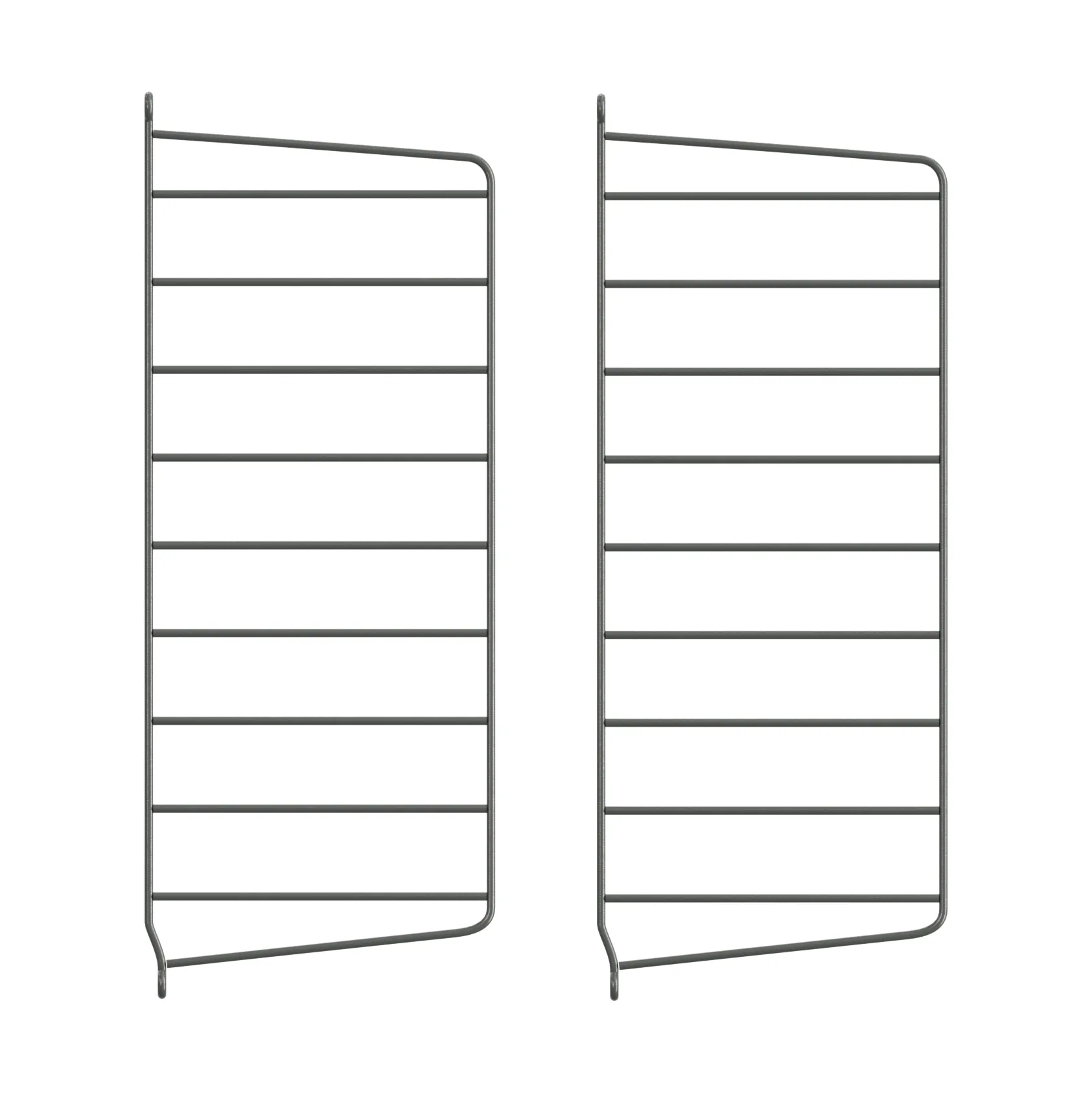 String ściana boczna, Ciemnoszary, 50x20 cm, 2-pakiet String