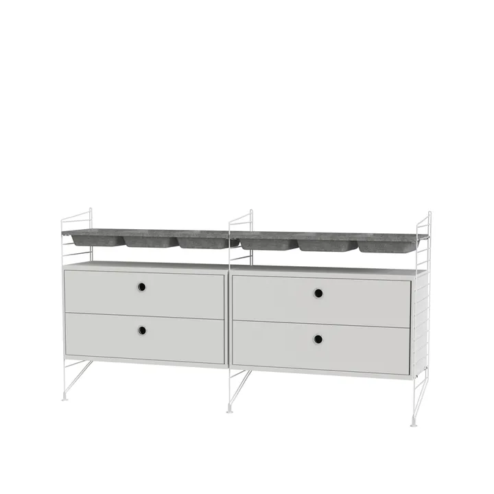 String sypialnia biała - Kombinacja G - String