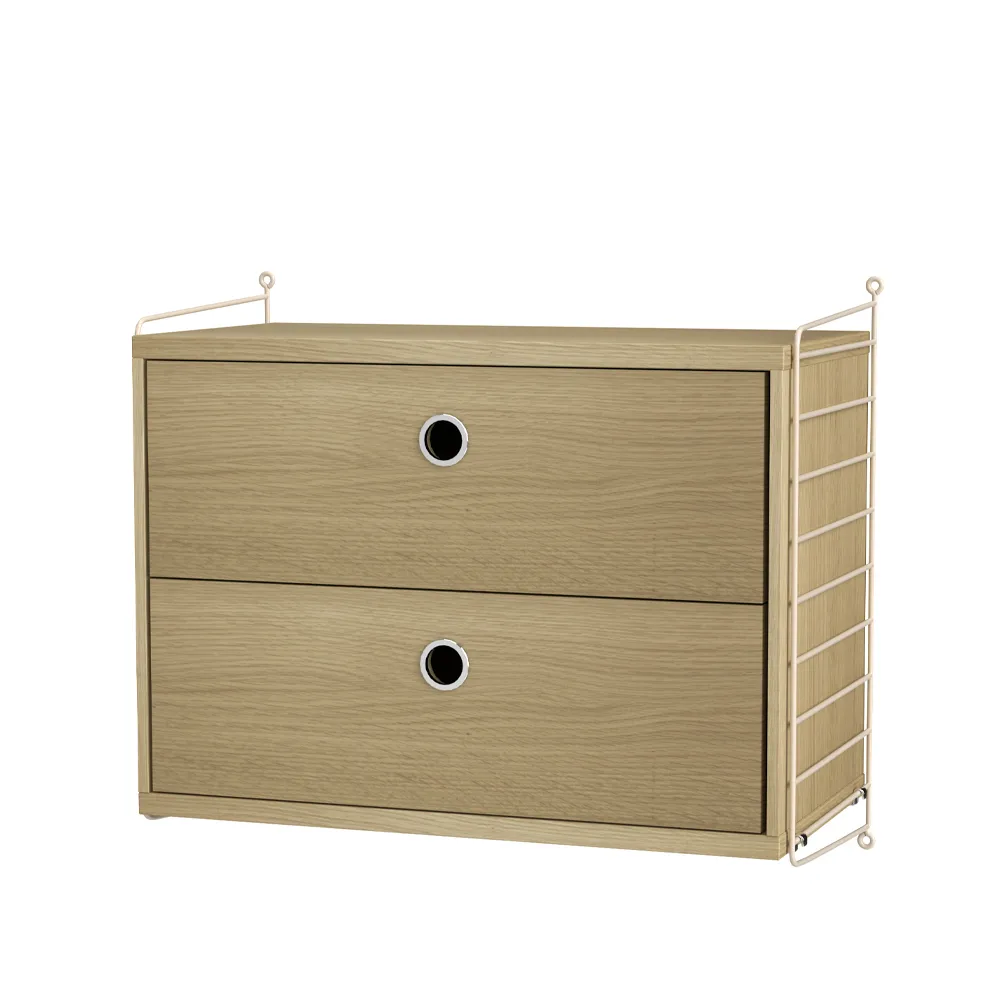 String sypialnia dąb & beż - Kombinacja A String