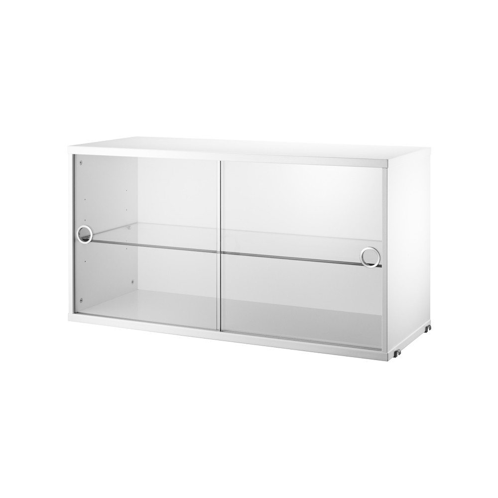 String String witryna biała 78 cm biały | Skandynawski Design | Witryny i komody | Biały