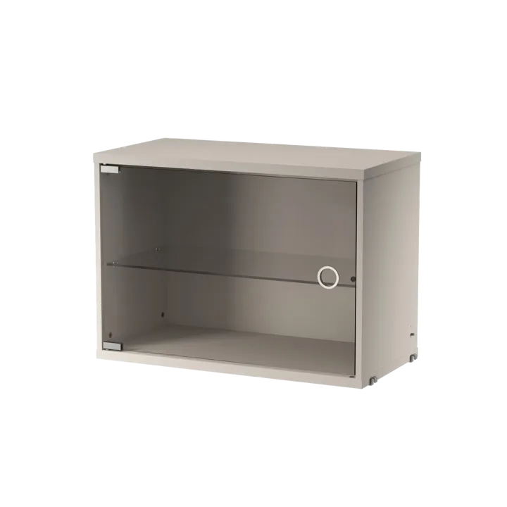 String witryna biała - Beżowa, 58x30 cm - String