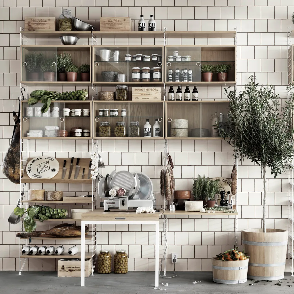 String witryna biała, Pudełko, 78x30 cm String