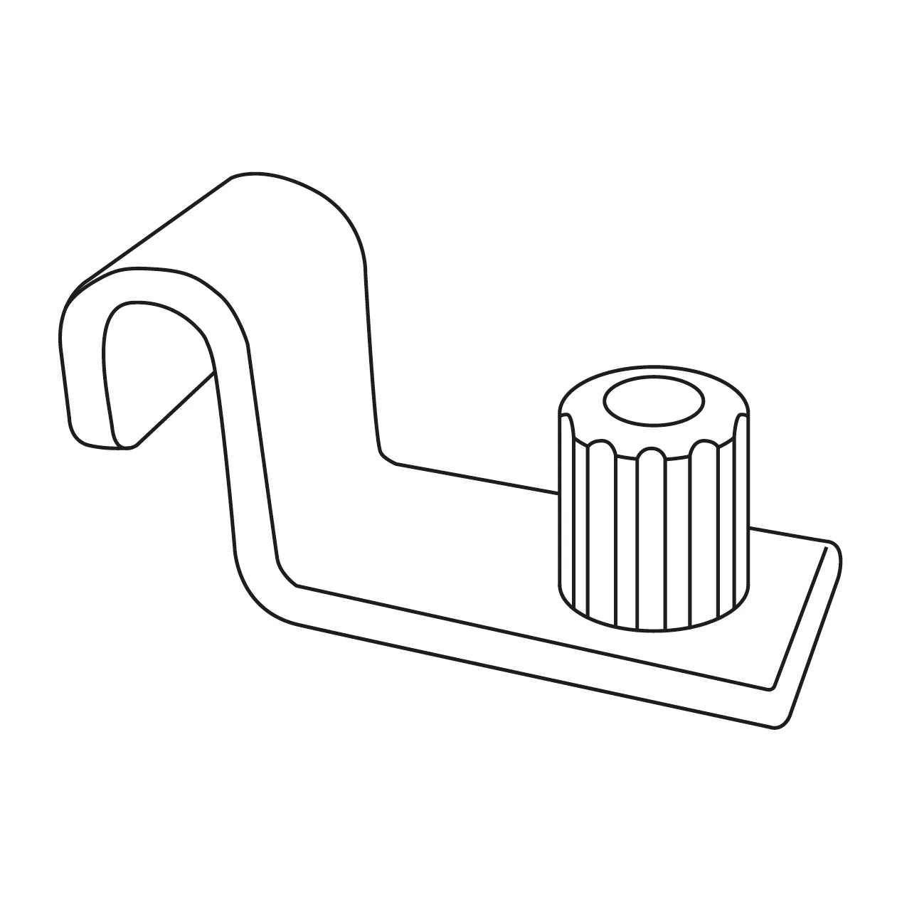 String wspornik półki 4 szt., Metal String