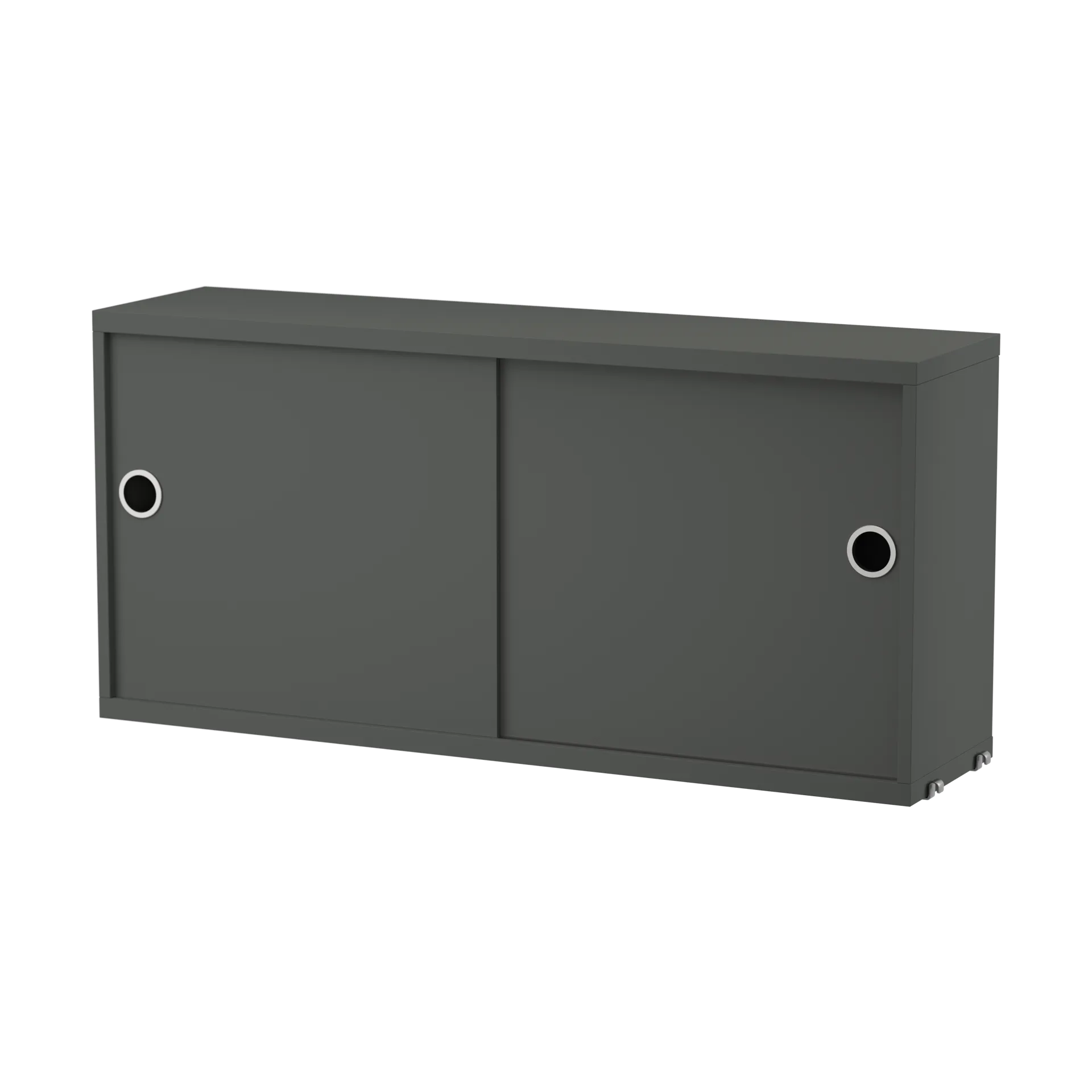 Szafka String z drzwiami przesuwnymi, Ciemnoszary, 78x20 cm String