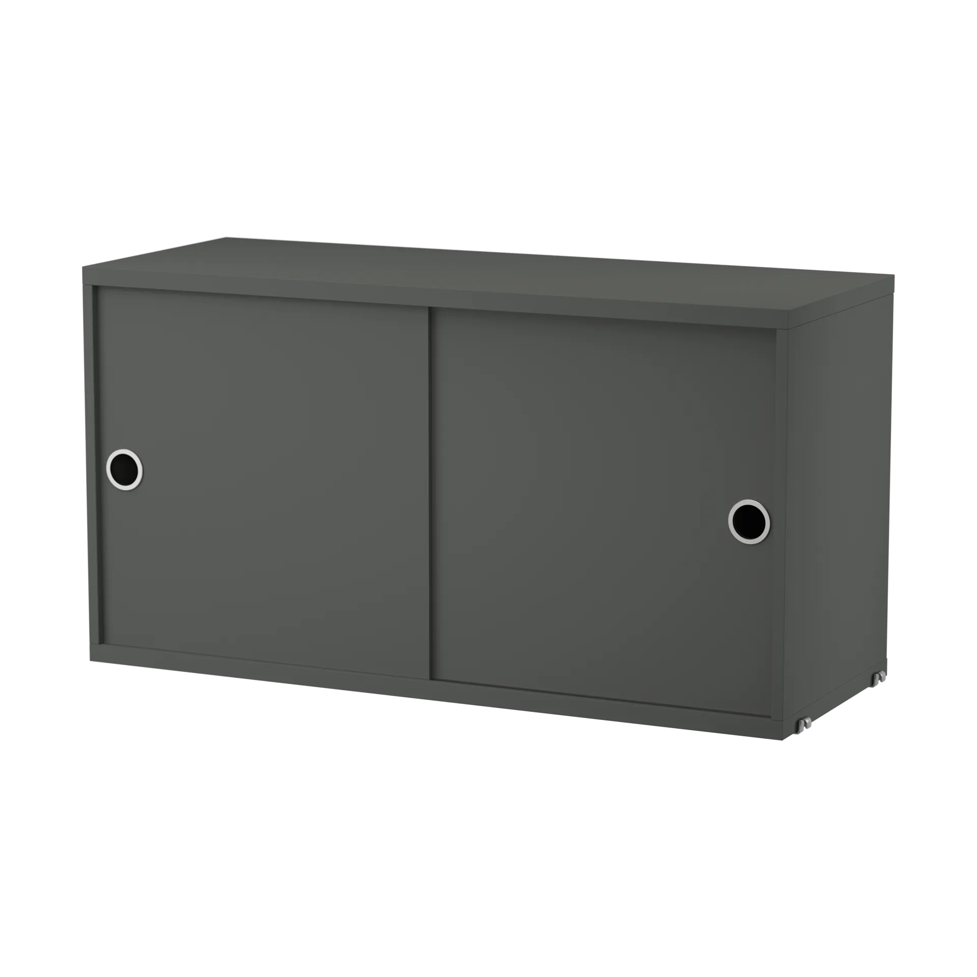 Szafka String z drzwiami przesuwnymi, Ciemnoszary, 78x30 cm String