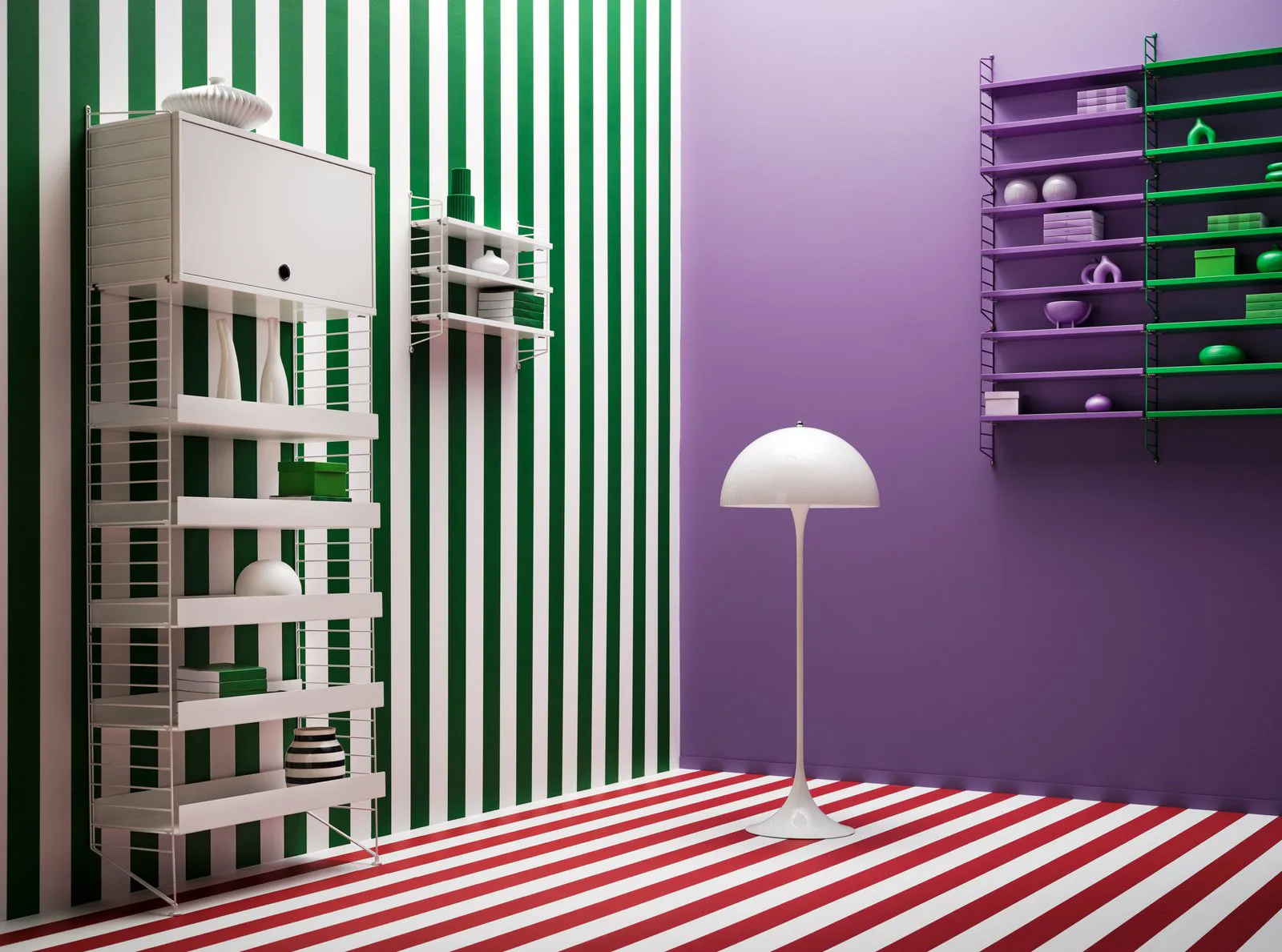 Szafka wisząca String, Biała, 58x30 cm String