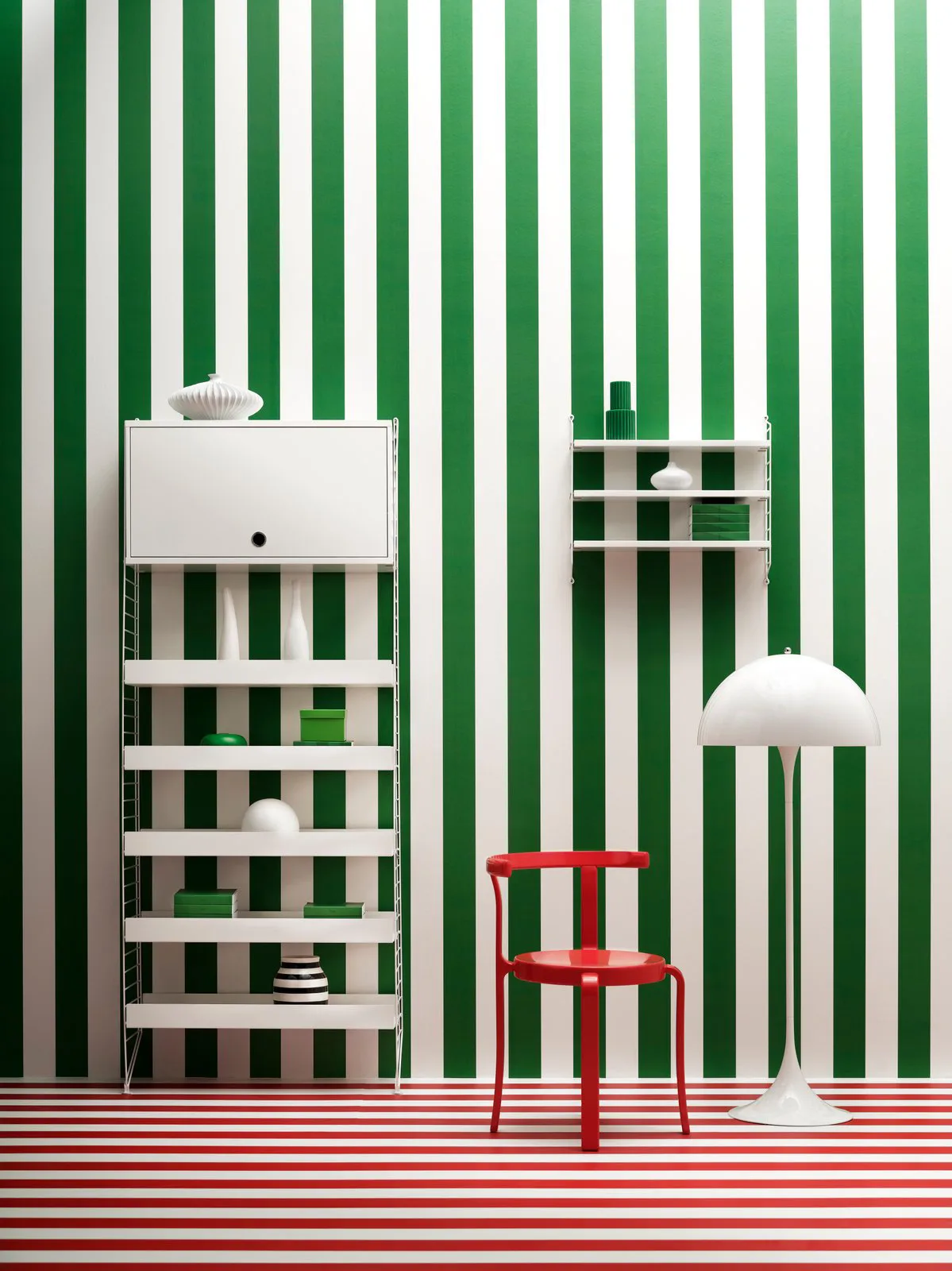 Szafka wisząca String, Biała, 58x30 cm String