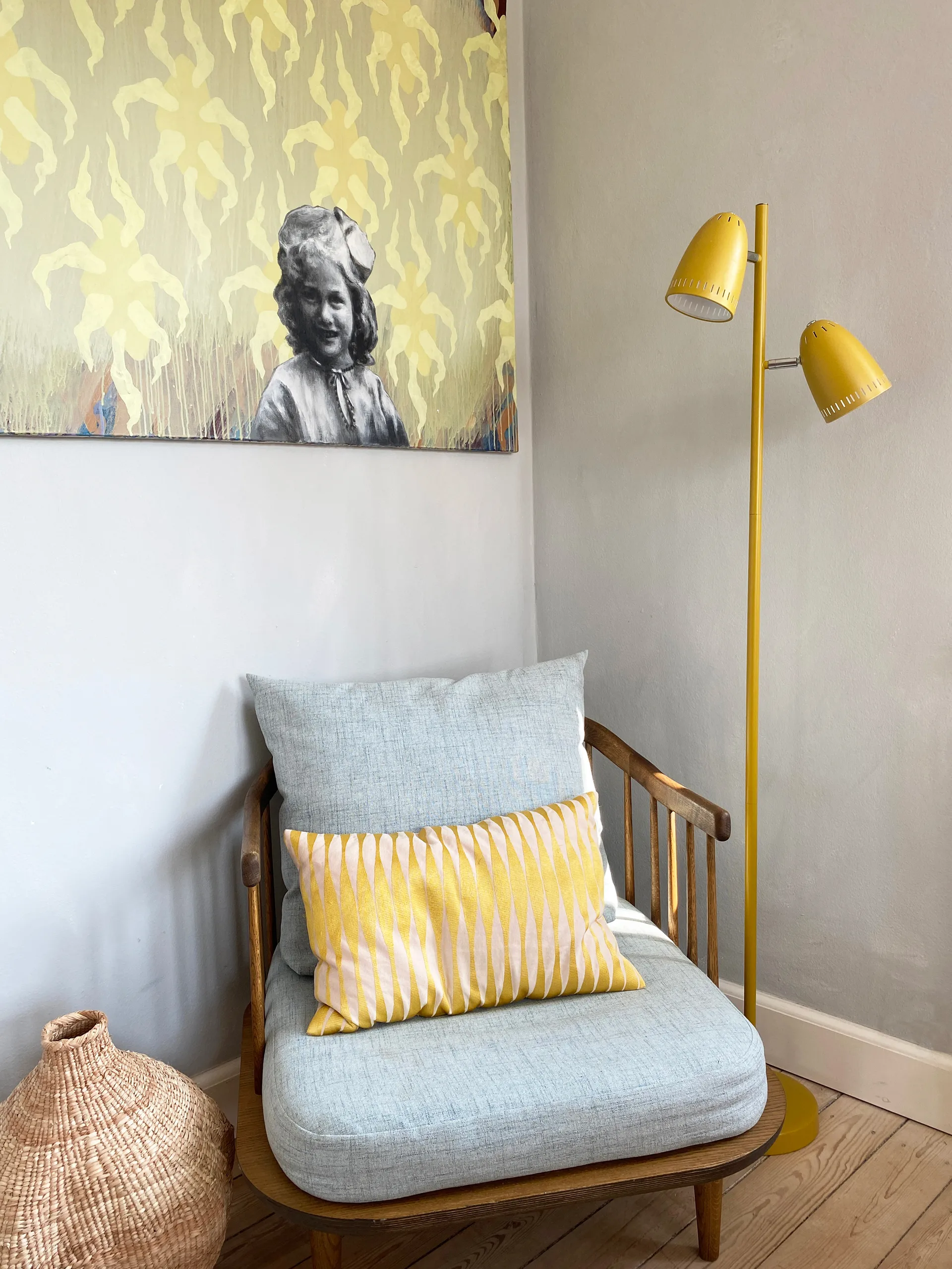 Lampa podłogowa Dynamo Twin, Smoke Blue Superliving