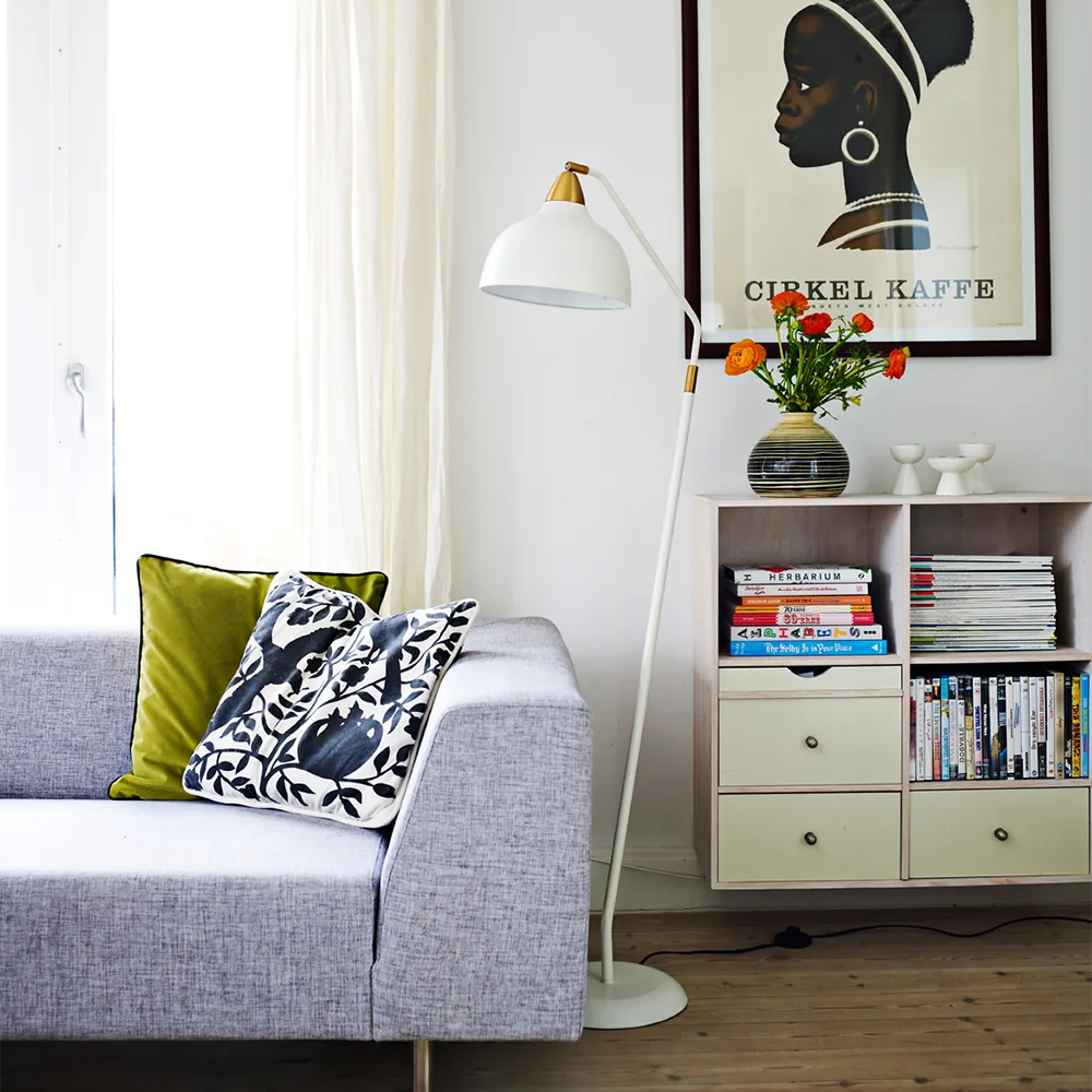 Lampa podłogowa Urba, matt whisper white Superliving