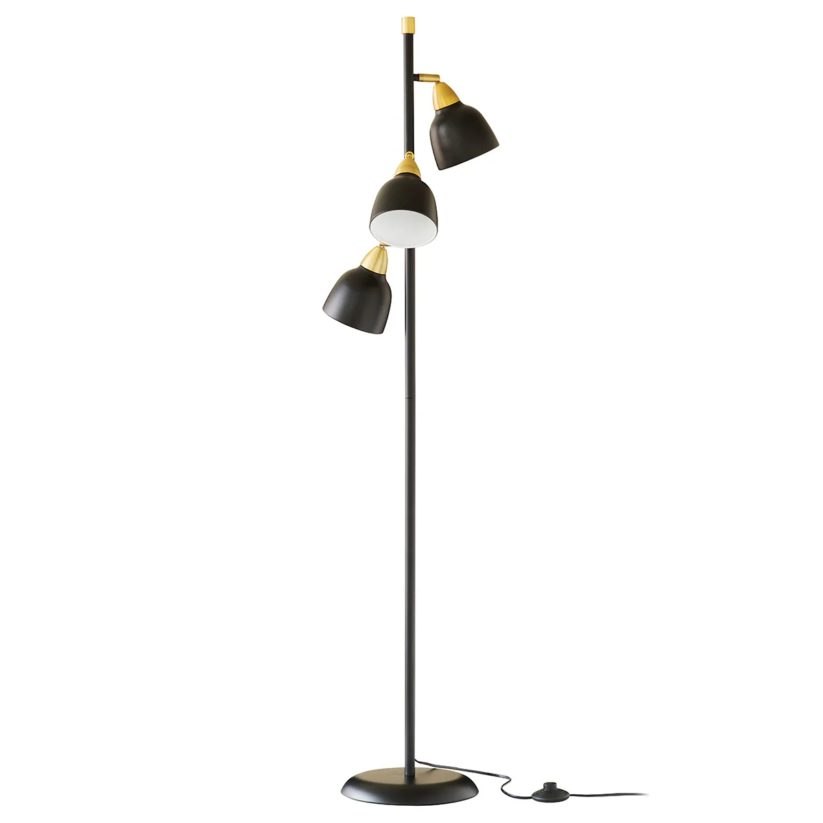 Lampa podłogowa Urban Triple, Matt real black Superliving
