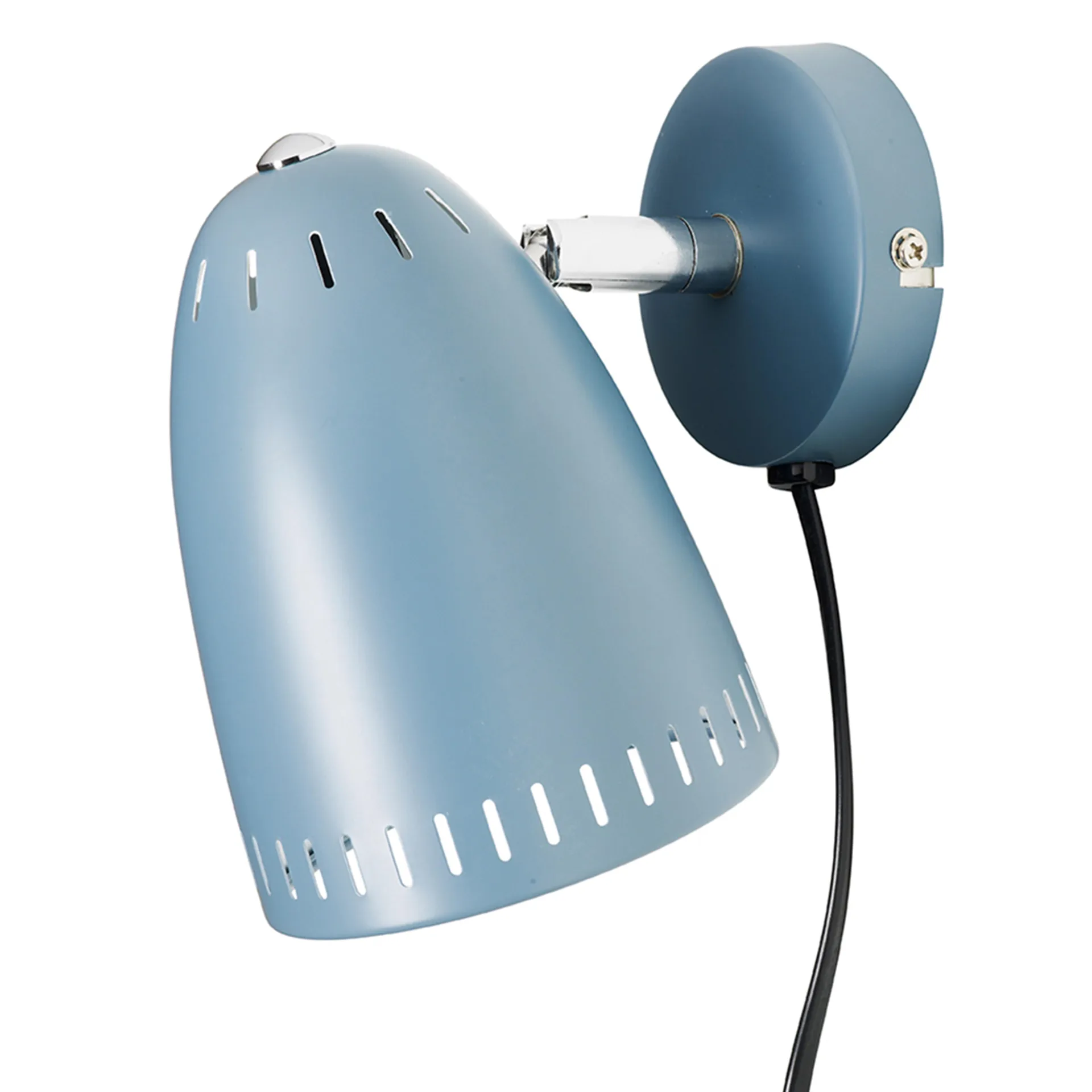 Lampa ścienna Dynamo krótkie ramię, matt smoke blue (niebieski) Superliving