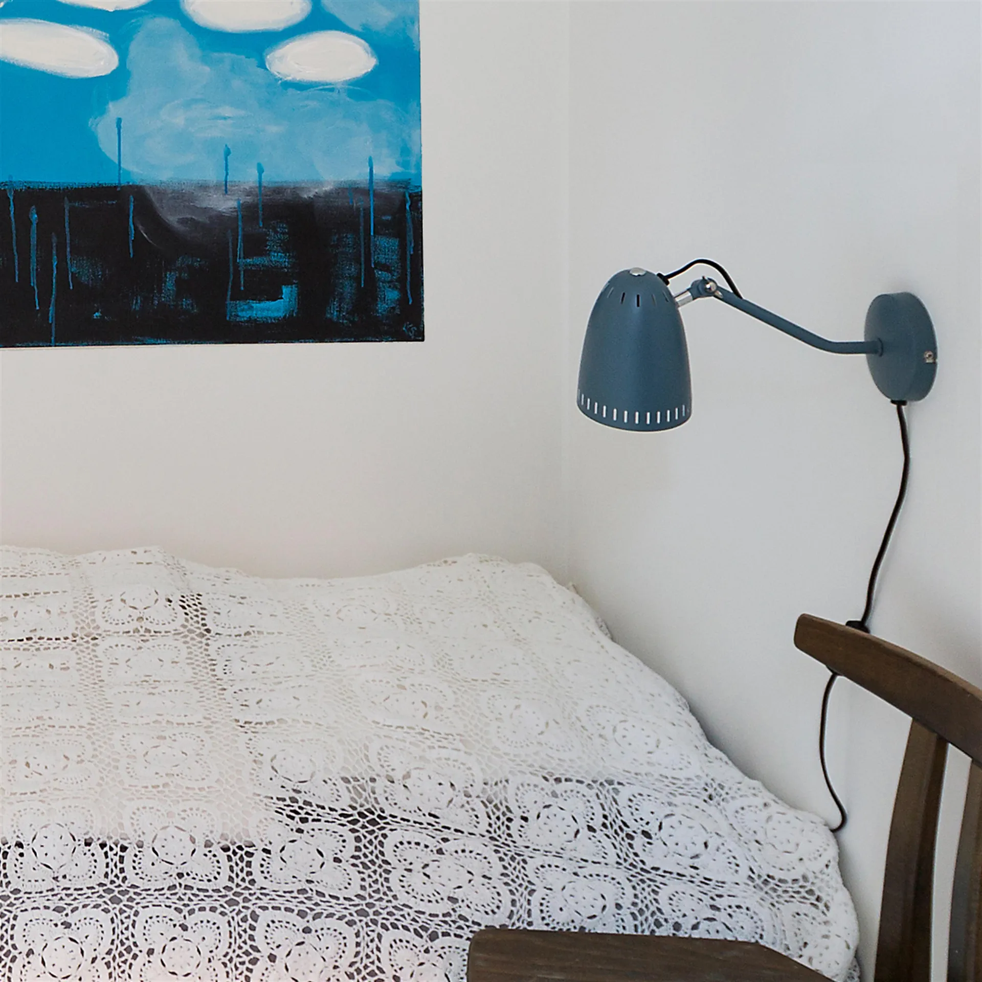 Lampa ścienna Dynamo, matt smoke blue (niebieski) Superliving