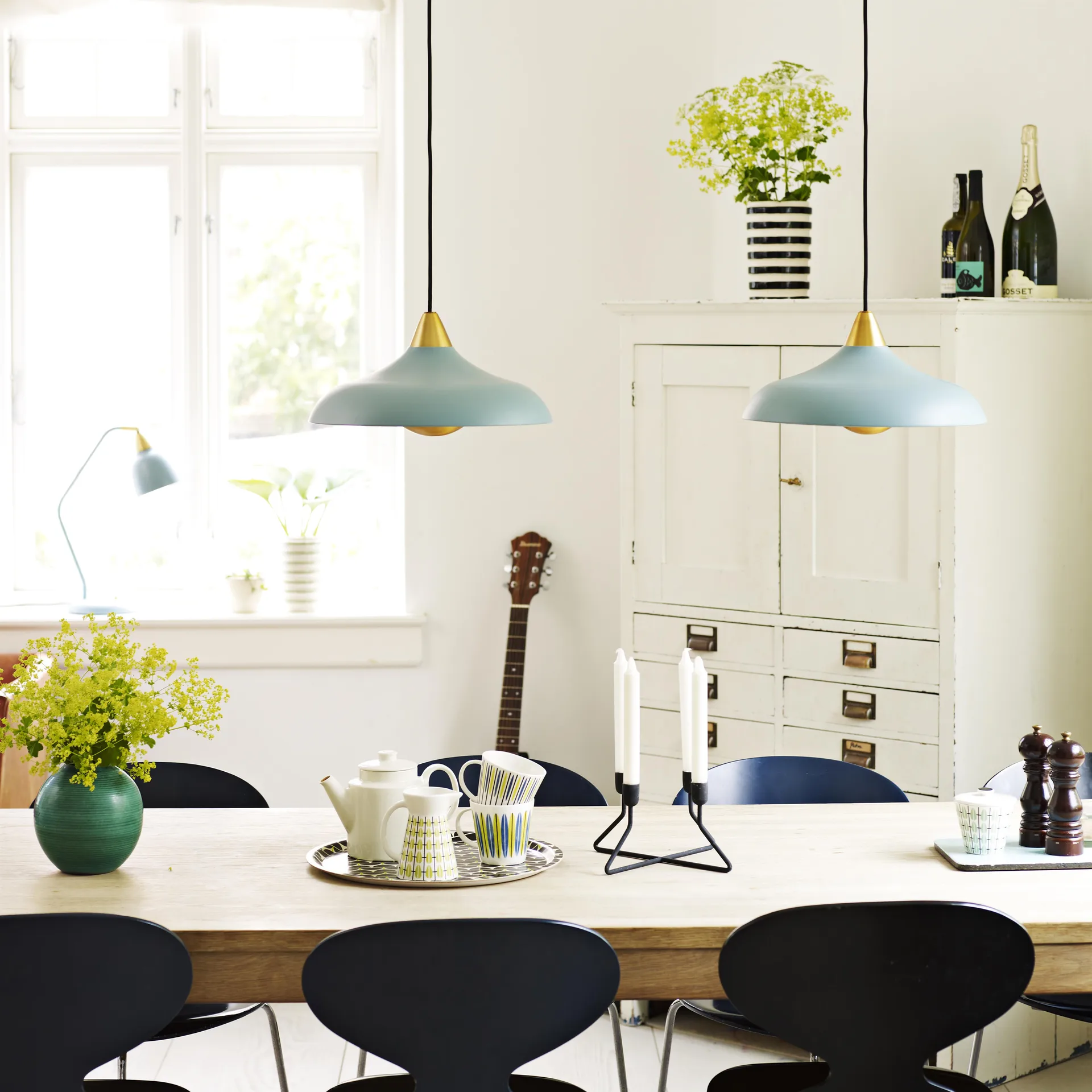 Lampa sufitowa Urban, szeroka, Mineral blue (niebieski) Superliving