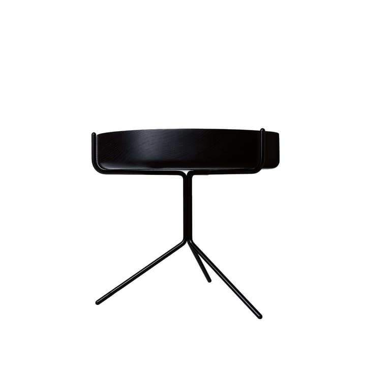 Drum stół  - Czarny laserowo-wys.36cm-czarny stojak - Swedese