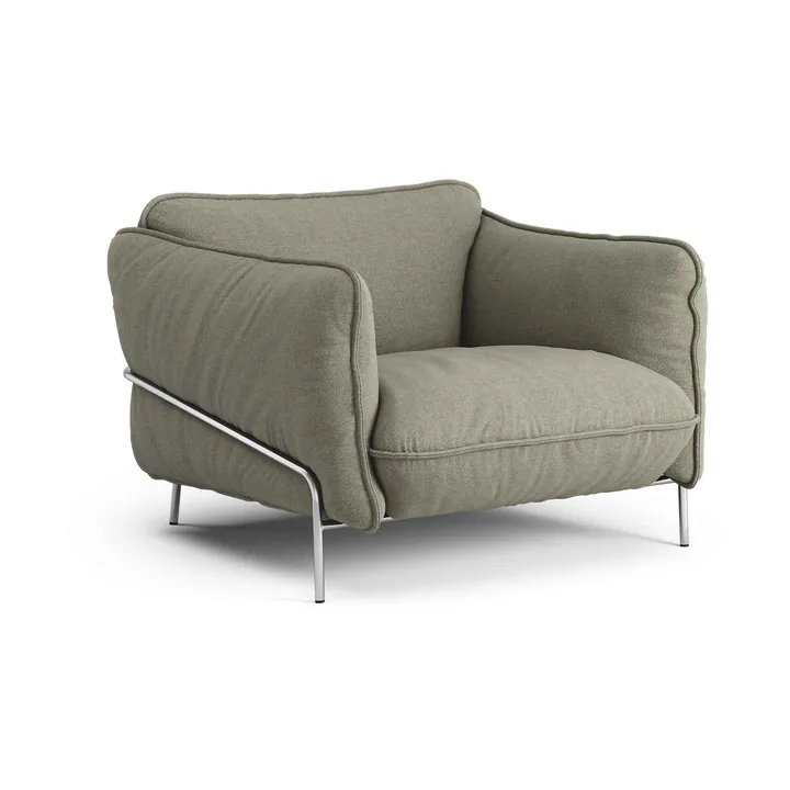 Fotel Continental - Sealife Green/black-stal chromowana - Swedese