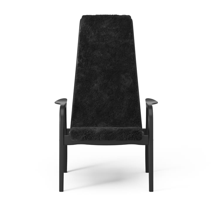 Fotel i podnóżek lakierowany Black Edition, Czarny Swedese