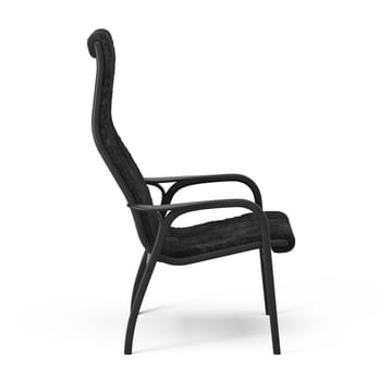 Fotel i podnóżek lakierowany Black Edition - Czarny - Swedese