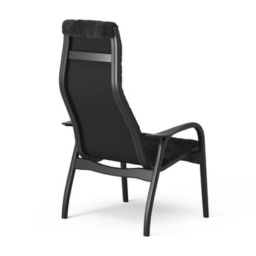 Fotel i podnóżek lakierowany Black Edition - Czarny - Swedese