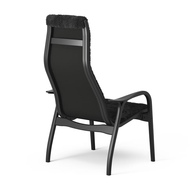 Fotel i podnóżek lakierowany Black Edition, Czarny Swedese