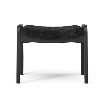 Fotel i podnóżek lakierowany Black Edition - Czarny - Swedese