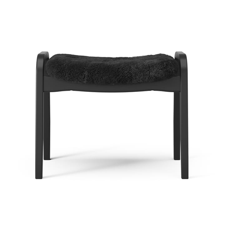Fotel i podnóżek lakierowany Black Edition, Czarny Swedese