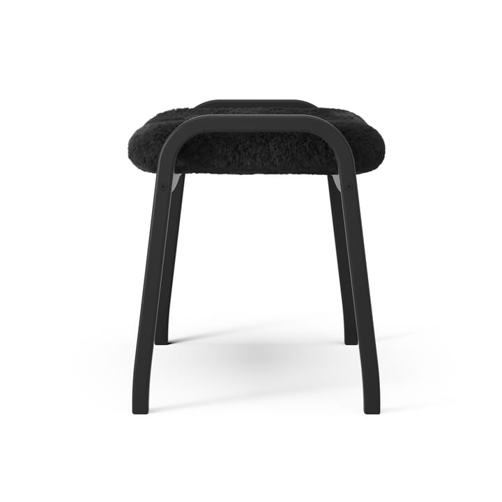 Fotel i podnóżek lakierowany Black Edition, Czarny Swedese