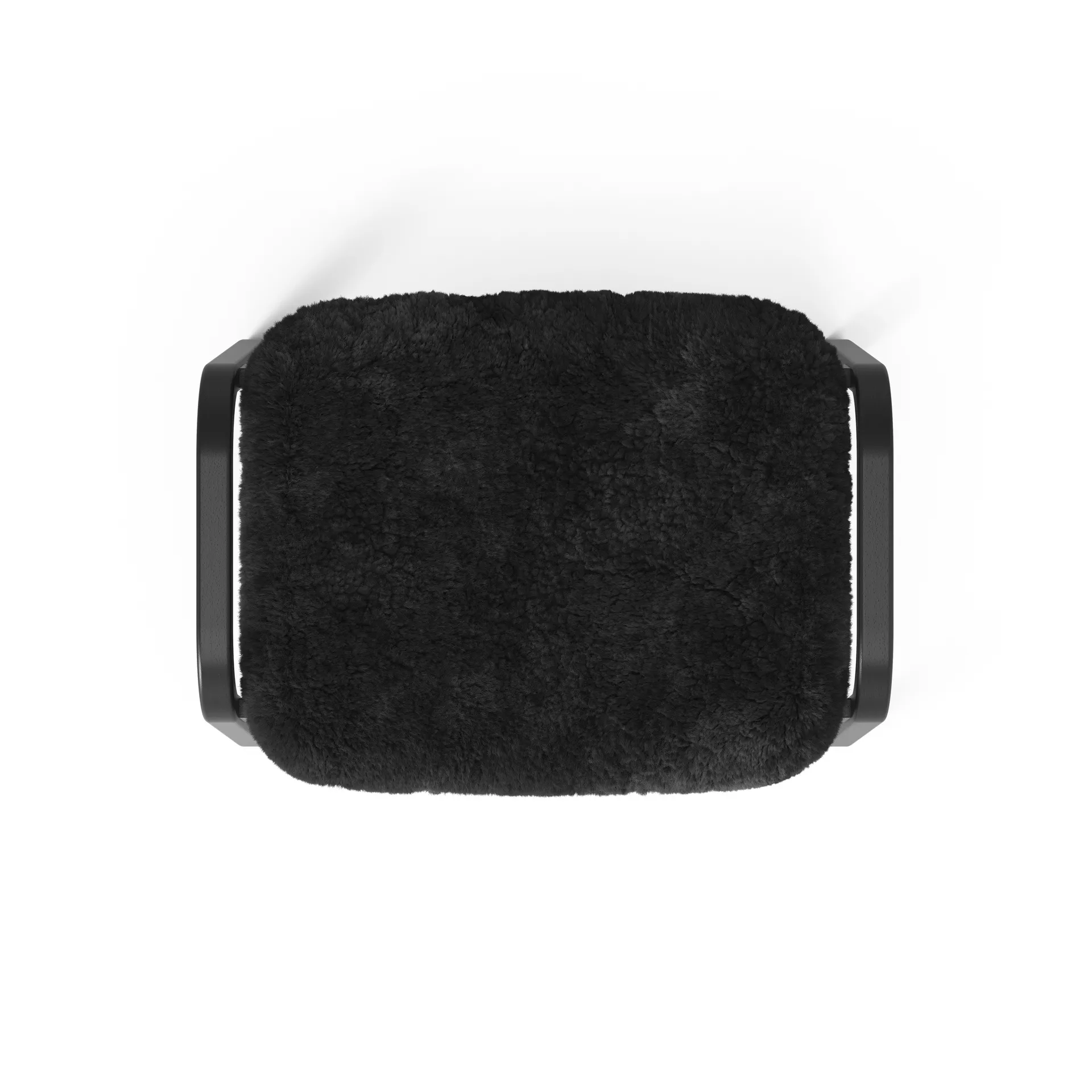 Fotel i podnóżek lakierowany Black Edition, Czarny Swedese