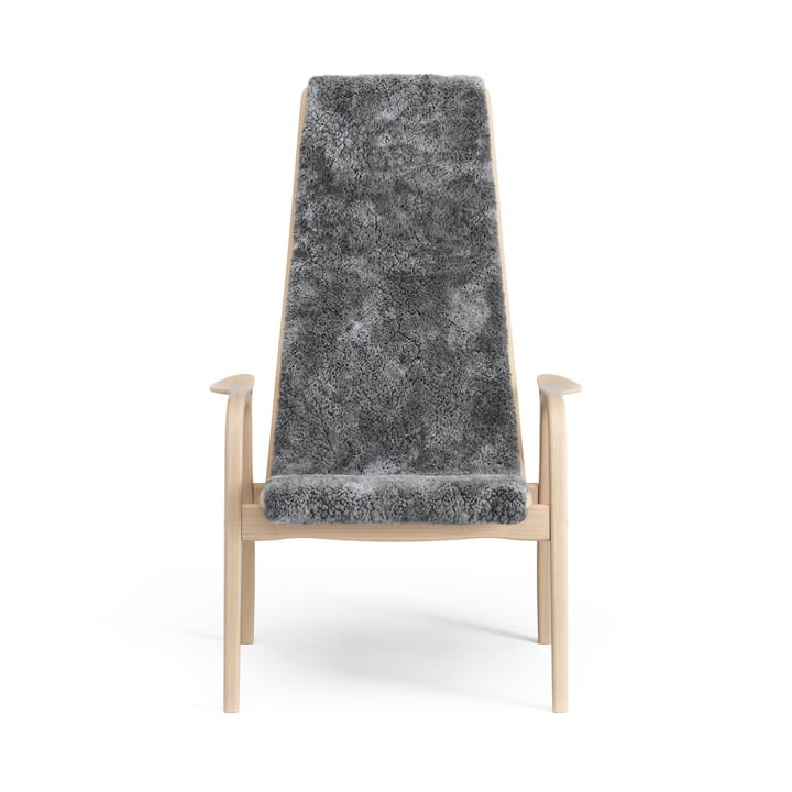 Fotel Lamino buk lakierowany/skóra owcza, Scandinavian Grey (szary) Swedese