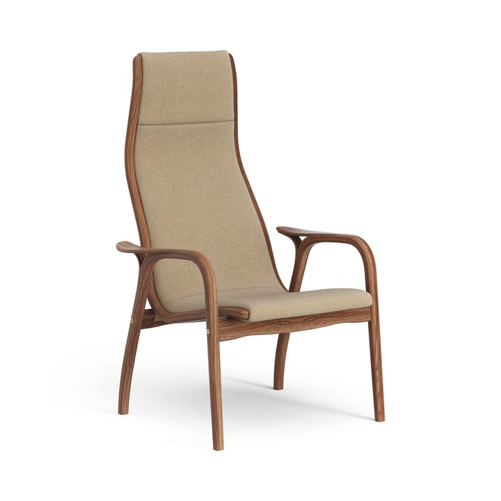 Fotel Lamino orzech olejowany/tkanina - Main Line Flax 12 - Swedese