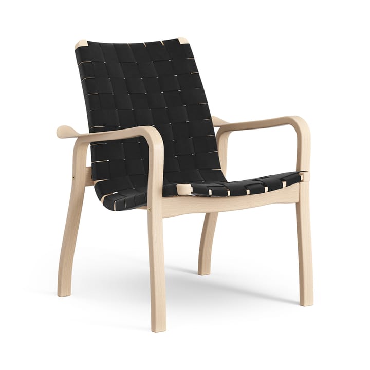 Fotel Primo niski buk lakierowany - Czarny - Swedese
