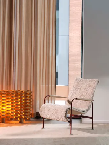 Fotel Serpentine - Tkanina Romo Linara Rye-chrom - Swedese