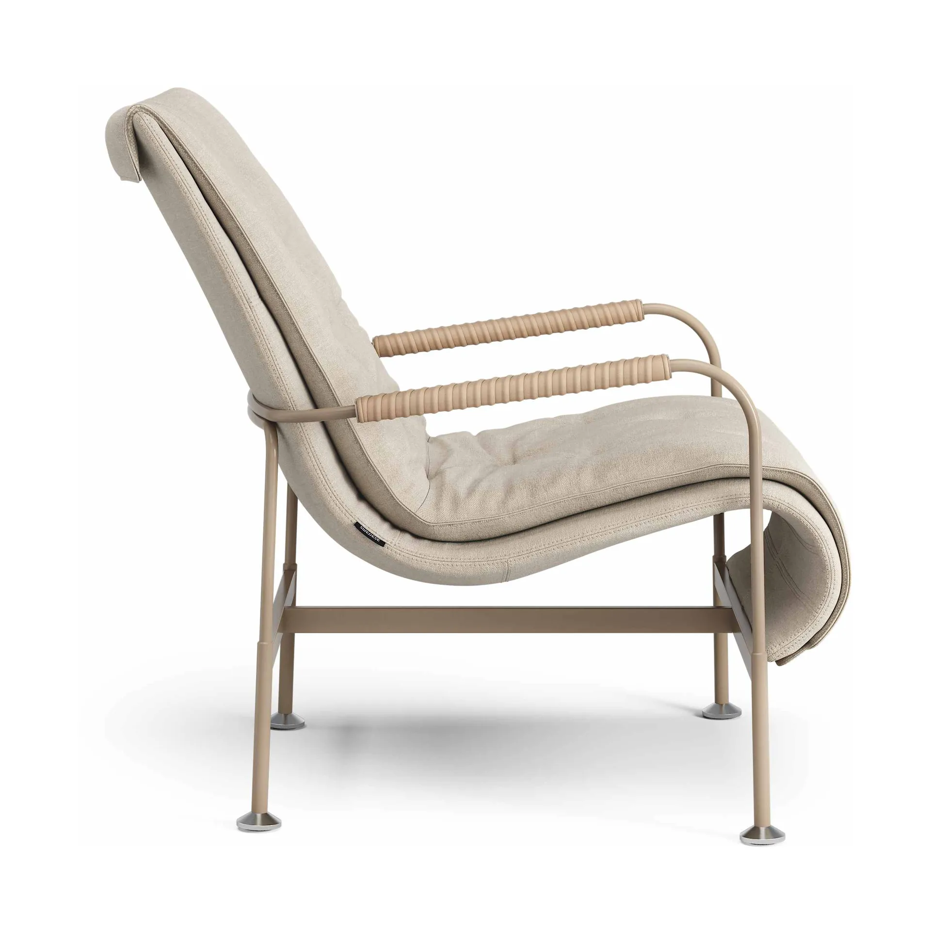 Fotel Serpentine, Tkanina Romo Linara Rye-nutmeg-Tärnsjö Nature Swedese