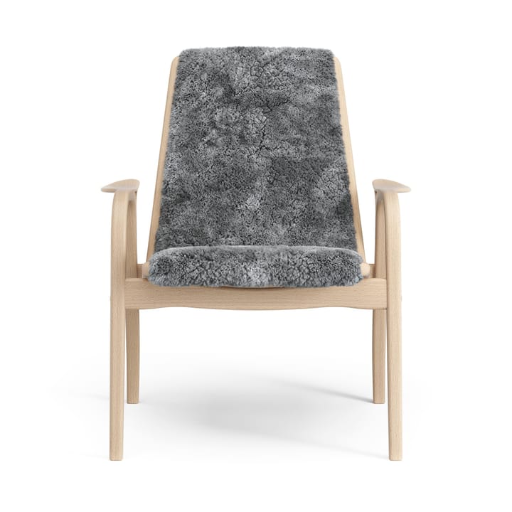Fotel z laminatu buk lakierowany/skóra owcza - Scandinavian Grey (szary) - Swedese