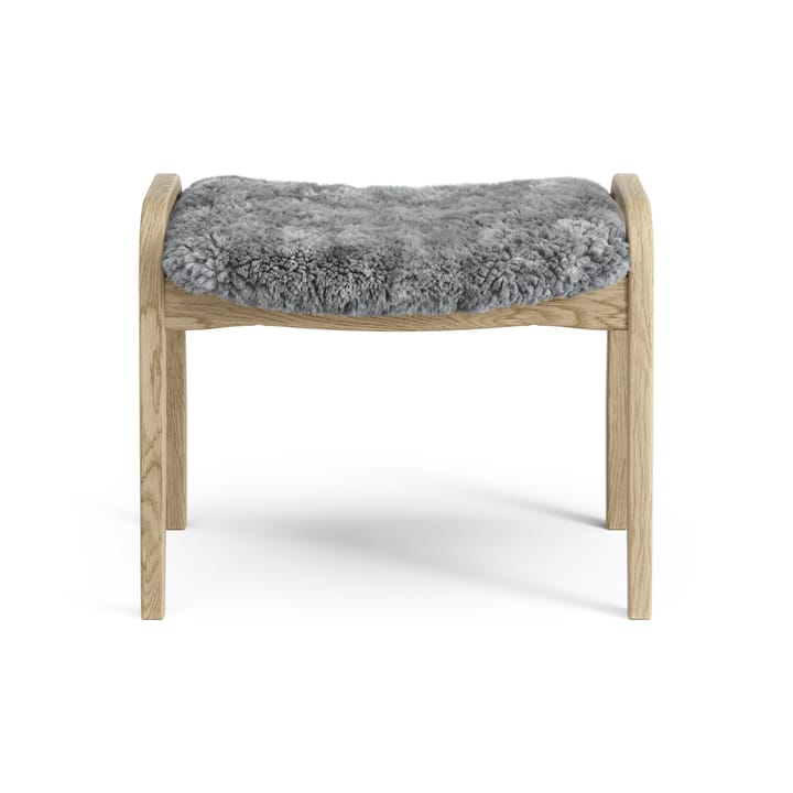 Lamini podnó�żek dla dzieci dąb lakierowany/kożuch, Scandinavian Grey (szary) Swedese