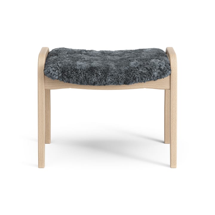 Lamini podnóżek dla dzieci lakierowany książka/kożuch, Charcoal (ciemnoszary) Swedese