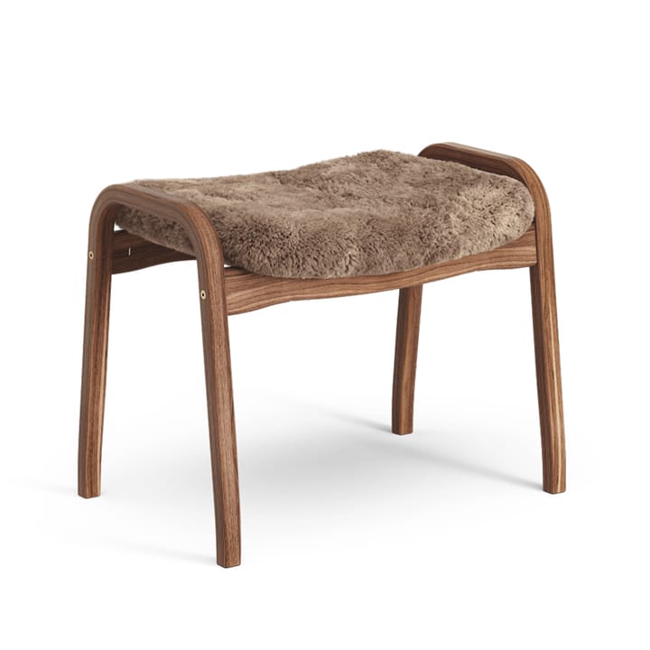 Lamino fotel - skóra owcza sahara, orzech naturalny lakierowany - Swedese