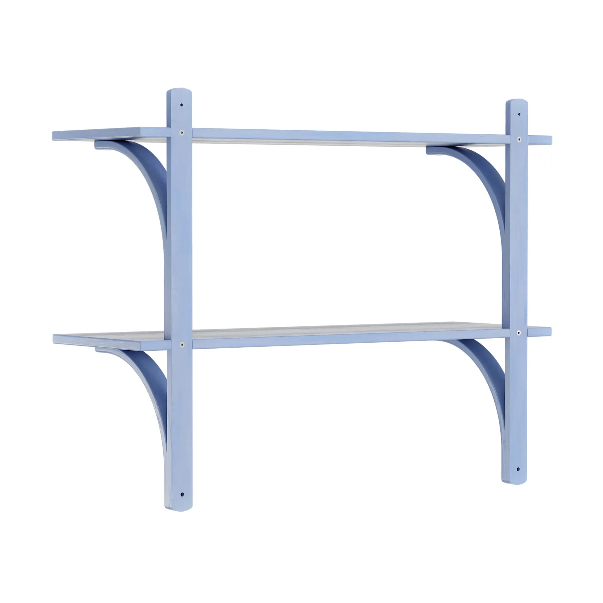Levi półka, Ilke niebieska – stal nierdzewna, 2 półki, 90 cm Swedese