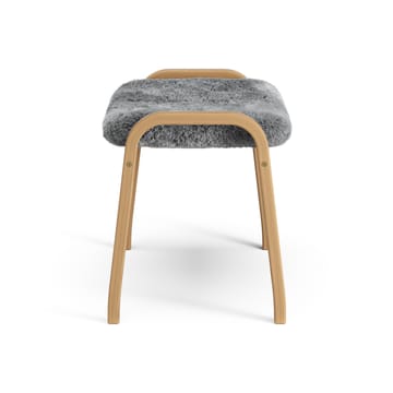 Podnóżek Lamino dąb olejowany/skóra owcza - Scandinavian Grey (szary) - Swedese