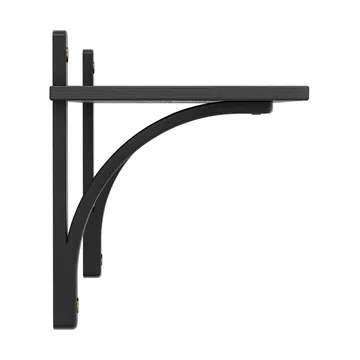 Półka Levi, 1 półka - Czarny bejcowany jesion-mosiądz, 90 cm - Swedese