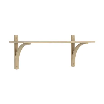 Półka Levi, 1 półka - Naturalny lakierowany dąb-aluminium, 90 cm - Swedese