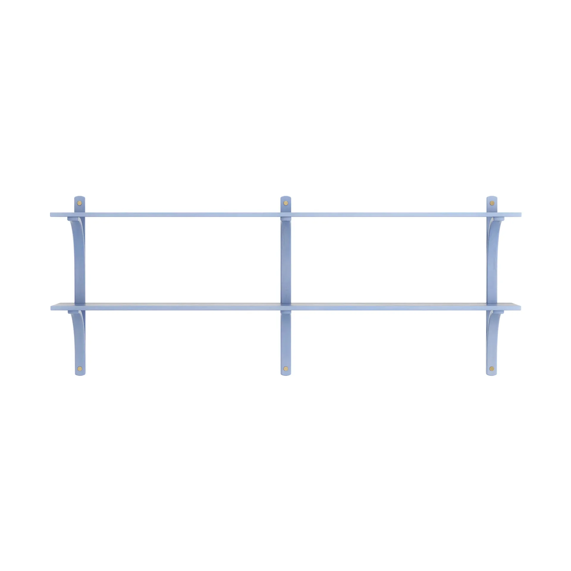Półka Levi, Ilke niebieski-mosiądz, 2 półki, 180 cm Swedese