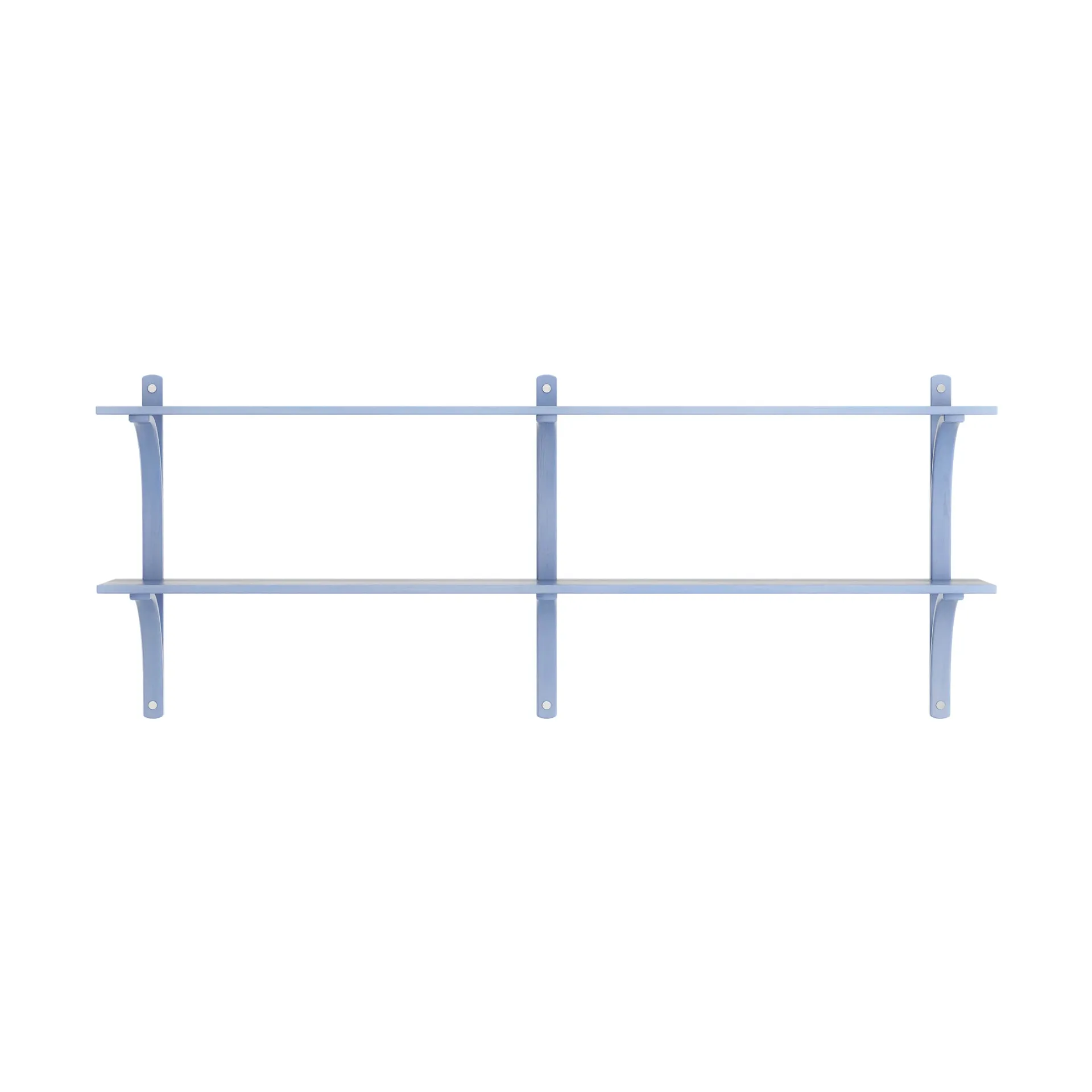 Półka Levi, Ilke niebieski-stal nierdzewna, 2 półki, 180 cm Swedese