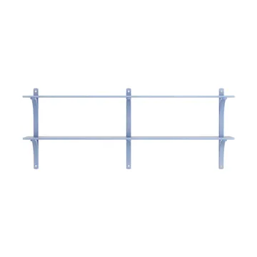 Półka Levi - Ilke niebieski-stal nierdzewna, 2 półki, 180 cm - Swedese