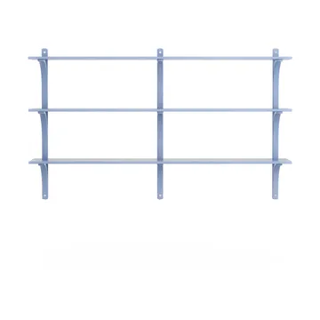 Regał Levi, 3 półki - ILKE Blue-aluminium, 180 cm - Swedese