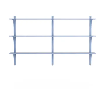 Regał Levi, 3 półki - ILKE Blue-mosiądz, 180 cm - Swedese