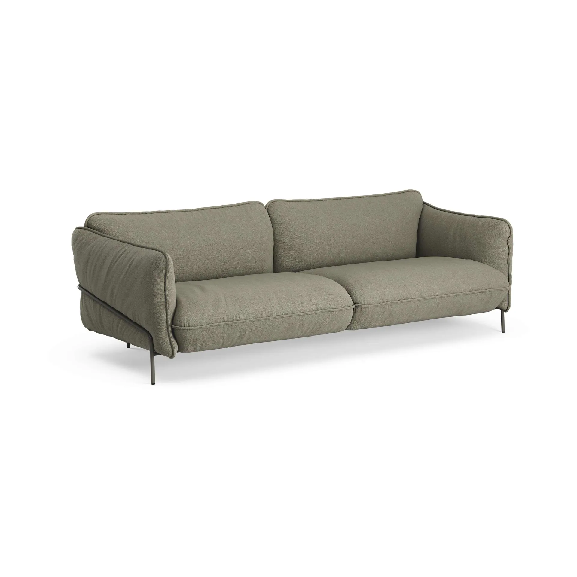 Sofa Continental, Sealife Green/Black-szary huraganowy Swedese