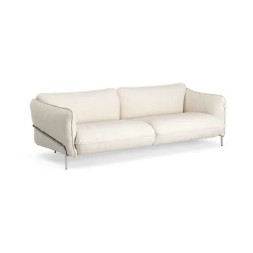 Sofa Continental - Sealife Ivory/sand-stal chromowana - Swedese