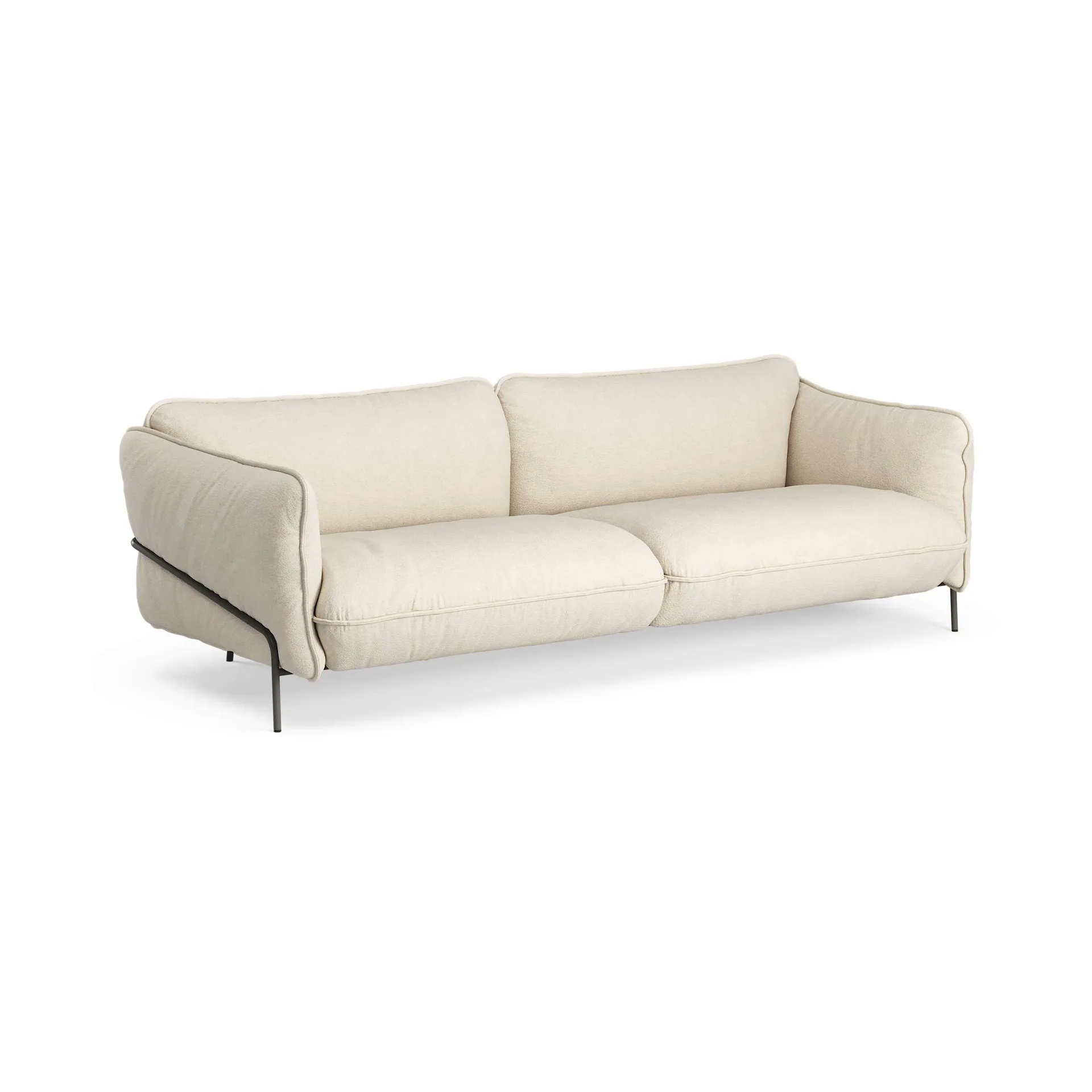 Sofa Continental, Sealife Light beige/White-szary huraganowy Swedese